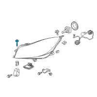 OEM 2022 Chevrolet Corvette Molding Bolt Diagram - 13255510