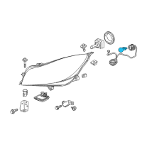 OEM Buick Signal Lamp Bulb Diagram - 13503444