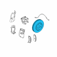 OEM 2008 Cadillac SRX Rotor Diagram - 19303818