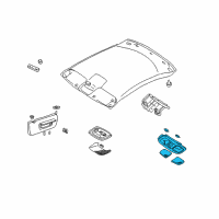 OEM Chrysler Sebring Lamp-Dome Diagram - MR605940