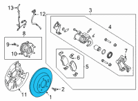 OEM 2022 Hyundai Ioniq Disc Assembly-Rear Brake Diagram - 58411-G2300
