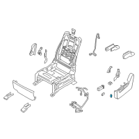 OEM 2015 Infiniti QX80 Knob Switch Front Seat RECLINING LH Diagram - 87063-1LB2B