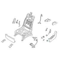 OEM Infiniti Knob Switch Front Seat RECLINING LH Diagram - 87063-1LB2B