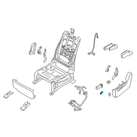OEM 2015 Infiniti QX80 Front Seat Slide Switch Knob, Left Diagram - 87062-1LB2A