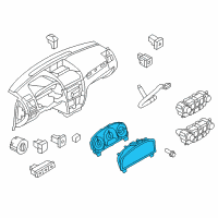 OEM 2012 Ford Fusion Cluster Assembly Diagram - BE5Z-10849-FB