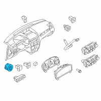 OEM 2012 Ford Mustang Headlamp Switch Diagram - 9S4Z-11654-AA