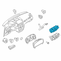 OEM 2010 Mercury Milan Dash Control Unit Diagram - 9E5Z-19980-J