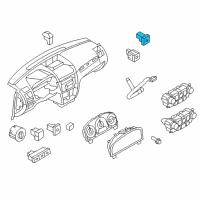 OEM 2010 Mercury Milan Hazard Switch Diagram - 9E5Z-13350-AA