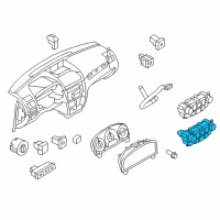 OEM 2012 Ford Fusion Dash Control Unit Diagram - 9E5Z-19980-K