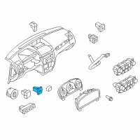 OEM Ford Fusion Trunk Lid Switch Diagram - 9E5Z-54432A38-AA