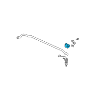 OEM GMC Sierra Stabilizer Bar Insulator Diagram - 15776380
