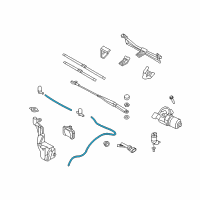 OEM Saturn Hose, Windshield Washer Solvent Container Diagram - 93181366