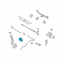 OEM Saturn Sensor, Windshield Outside Moisture Diagram - 93178787