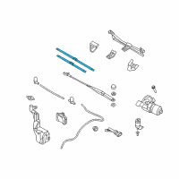 OEM 2009 Saturn Astra Blade, Windshield Wiper Diagram - 93194629