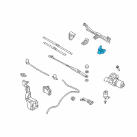 OEM Saturn Astra Support, Windshield Wiper Trans Diagram - 93180448