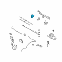 OEM 2008 Saturn Astra Support, Windshield Wiper Trans Diagram - 93180450