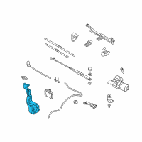 OEM Saturn Container, Windshield Washer Solvent Diagram - 13118158