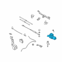 OEM 2009 Saturn Astra Wiper Motor Diagram - 93179149