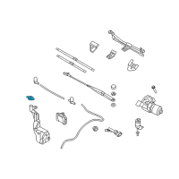 OEM Saturn Astra Cap, Windshield Washer Solvent Container Diagram - 13118170