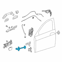 OEM 2014 Honda Accord Checker, Right Front Door Diagram - 72340-T2A-003