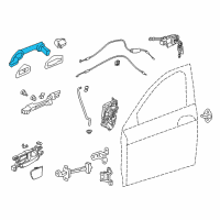 OEM 2015 Honda Accord Handle Left, Front Diagram - 72181-T2A-F71