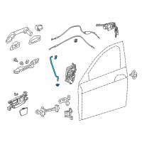 OEM Honda Accord Rod Set R FR Door Diagram - 72113-T2A-305