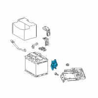 OEM Toyota Prius C Hold Down Clamp Diagram - 74482-52061