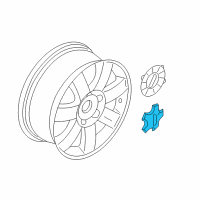 OEM Ford Freestyle Center Cap Diagram - 5F9Z-1130-AA