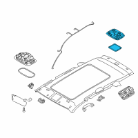 OEM 2017 Kia Sorento Lamp Assembly-Luggage Compartment Diagram - 92620C5100BHH