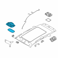 OEM 2019 Kia Sorento Lamp Assembly-Room Diagram - 92850C5000BGA