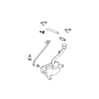 Genuine Ford Windshield Washer Hose Connectors diagram