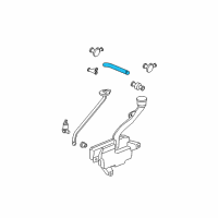 OEM 2003 Honda Accord Tube, Vinyl (4X7X470) Diagram - 76839-SDA-A01