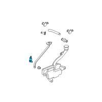 OEM Honda Element Motor, Washer (Denso) Diagram - 38512-SDA-A01