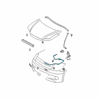 OEM Scion Release Cable Diagram - 53630-52051