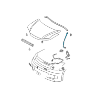 OEM Scion Support Rod Diagram - 53440-52020