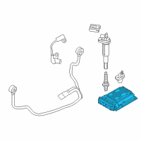 OEM 2013 BMW ActiveHybrid 3 Basic Cotrol Unit Dme Diagram - 12-14-8-665-232