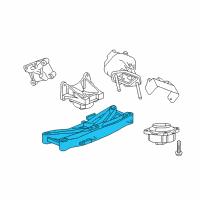 OEM 2019 Dodge Challenger CROSSMEMBER-Transmission Diagram - 5181958AB