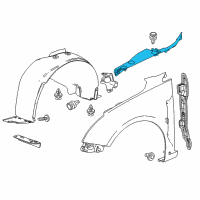 OEM 2015 Chevrolet Cruze Sight Shield Diagram - 96987078