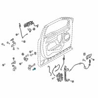 OEM Ford Transit-350 HD Door Check Nut Diagram - -W713778-S439