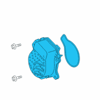 OEM 2017 Toyota Prius V Water Pump Assembly Diagram - 161A0-29015