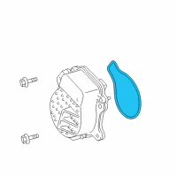 OEM 2014 Toyota Prius Plug-In Water Pump Assembly Gasket Diagram - 16271-37020