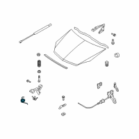 OEM 1998 Cadillac Catera Lock Pin Spring Diagram - 39082860