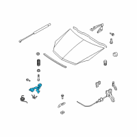 OEM Saturn Latch, Hood Secondary Diagram - 13199381