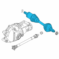 OEM 2017 BMW X6 Cv Axle Shaft Right Diagram - 31-60-7-607-938