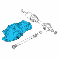 OEM 2017 BMW X5 Front Axle Differential Diagram - 31-50-7-594-314