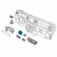 OEM Jeep Gladiator Power Window Diagram - 68290764AE