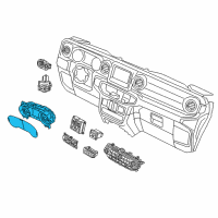 OEM Jeep Cluster-Instrument Panel Diagram - 68233868AN