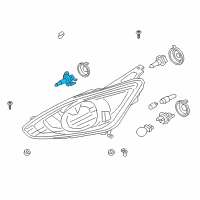 OEM Ford Focus Headlamp Bulb Diagram - CV6Z-13N021-A