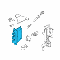 OEM Ford Mustang EEC Module Diagram - DR3Z-12A650-AEE