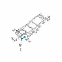 OEM 2005 Nissan Frontier Bracket-Upper Link Mounting, Front RH Diagram - 50224-EA030